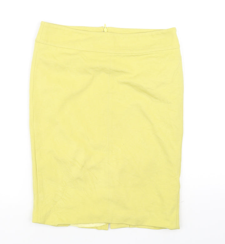 Marella Womens Yellow Flare Skirt Size 8