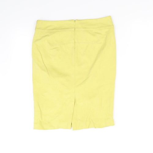 Marella Womens Yellow   Flare Skirt Size 8