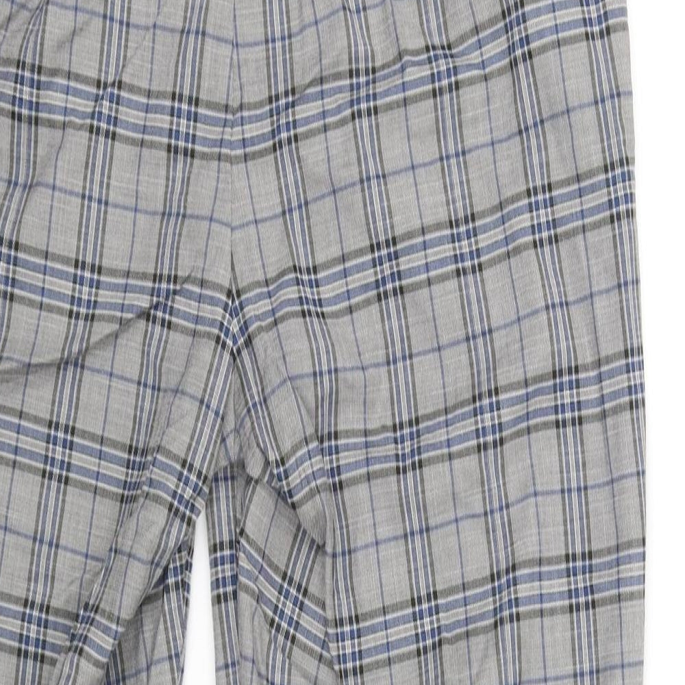 The Evie Womens Grey Check  Trousers  Size 16 L25 in