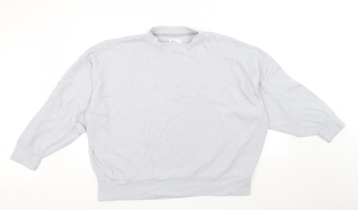 Love to lounge Womens Blue Houndstooth  Pullover Jumper Size L