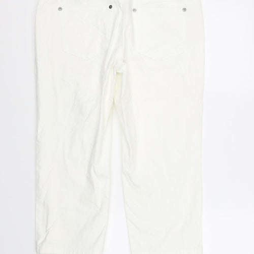 Bpc Womens White   Trousers  Size 12 L23 in