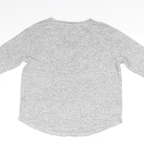 M&S Collection Womens Grey   Basic T-Shirt Size 14