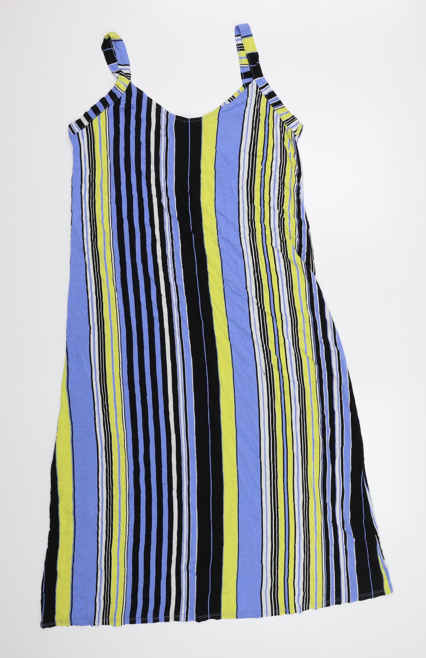 George Womens Multicoloured Striped  A-Line  Size 16