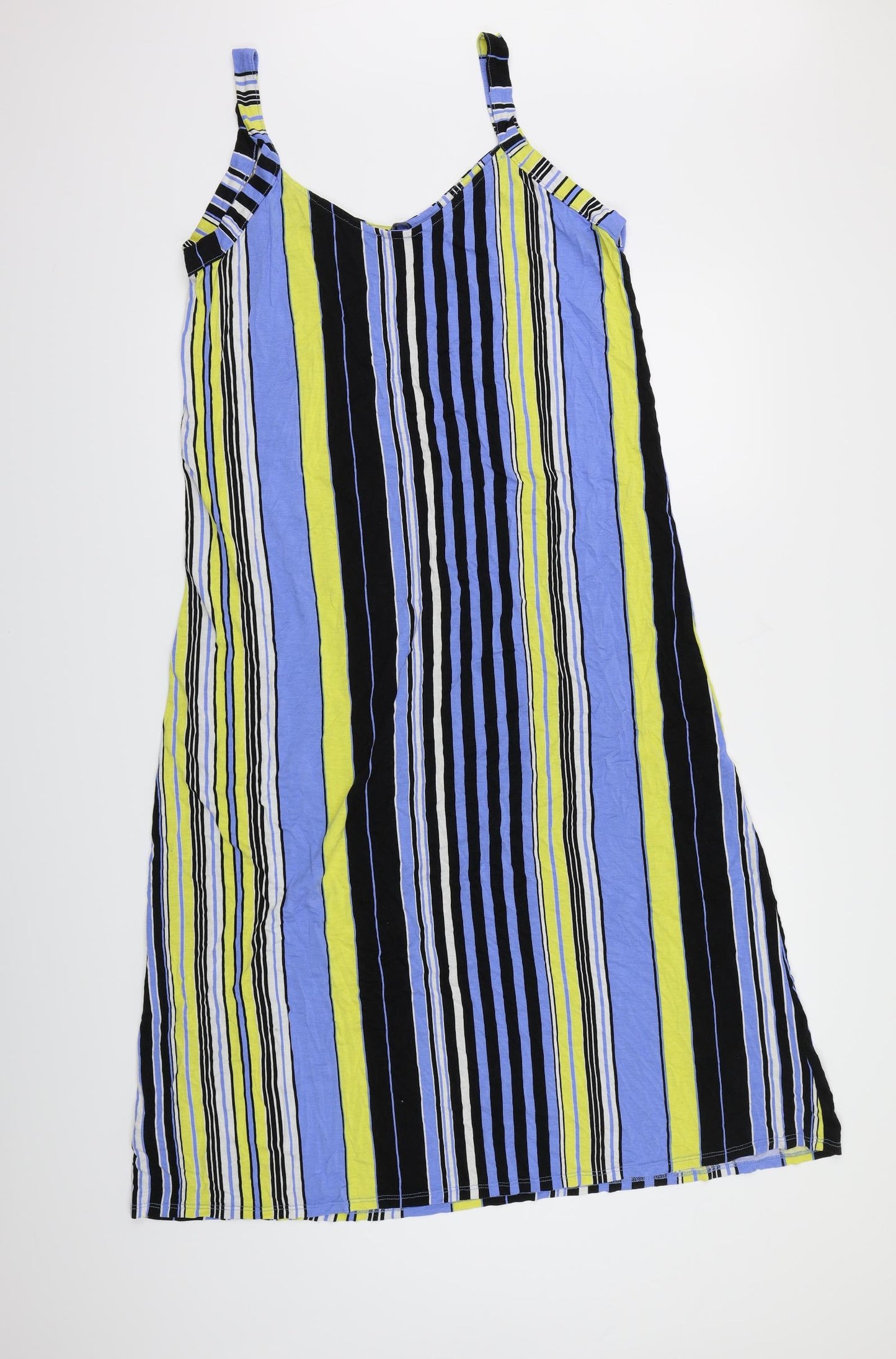 George Womens Multicoloured Striped  A-Line  Size 16