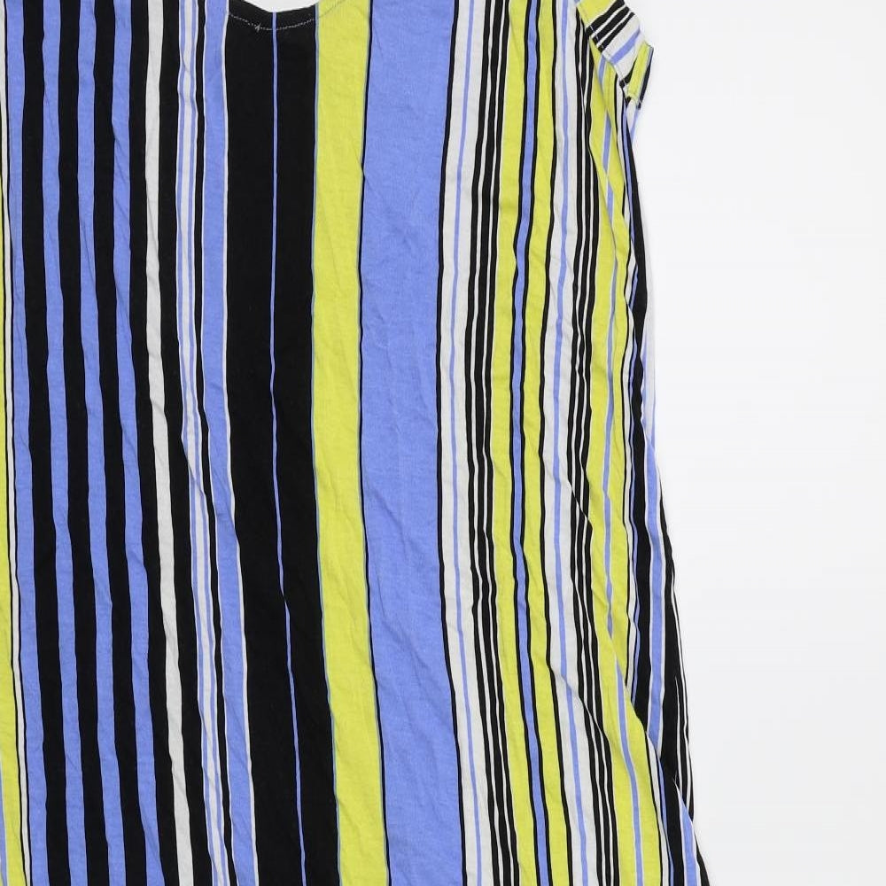 George Womens Multicoloured Striped  A-Line  Size 16