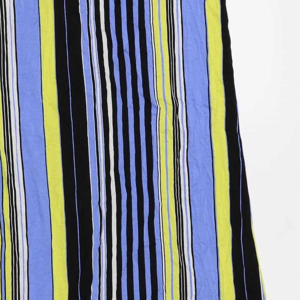 George Womens Multicoloured Striped  A-Line  Size 16