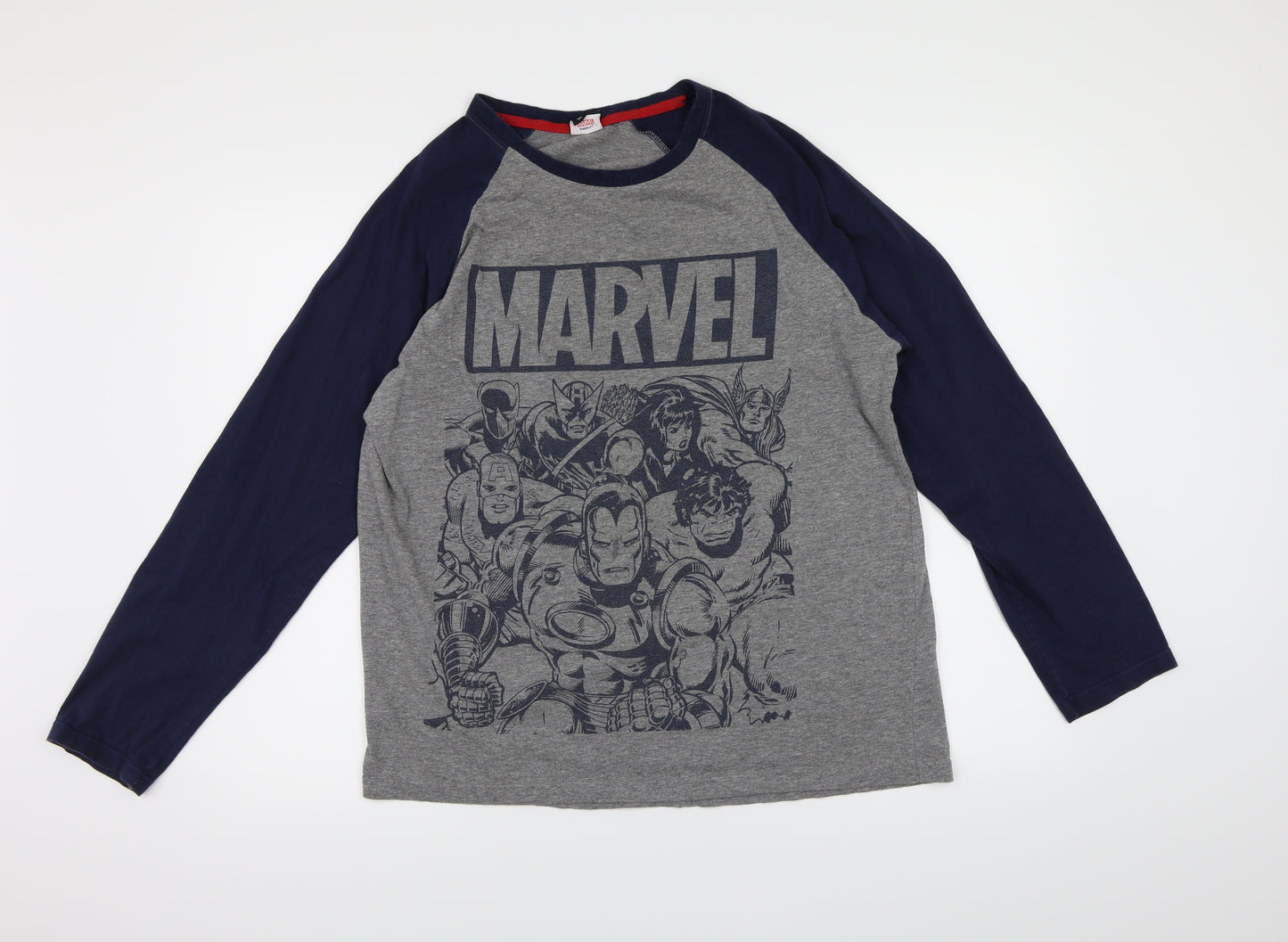 George Mens Grey    Pyjama Top Size L  - MARVEL