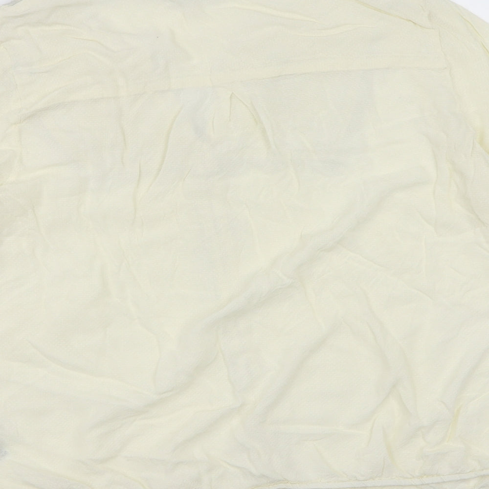 Marks and Spencer Womens White   Basic Blouse Size 14  - Cream