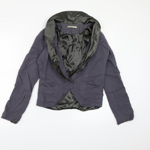 Crafted Womens Purple   Jacket Blazer Size 10