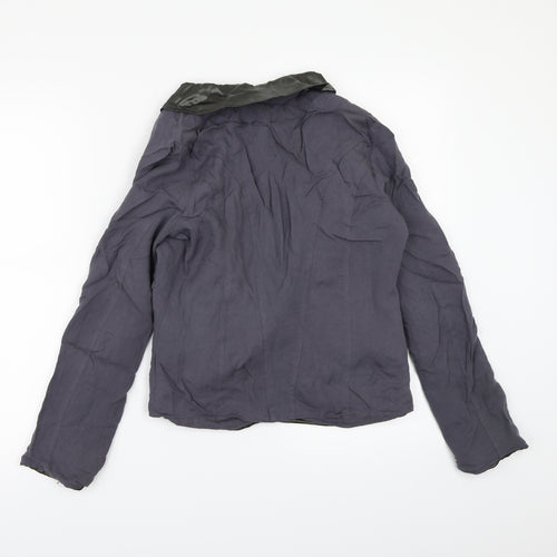 Crafted Womens Purple   Jacket Blazer Size 10