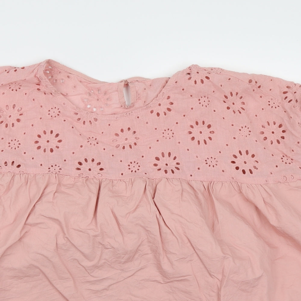 SHIEN Womens Pink   Basic Blouse Size 4XL