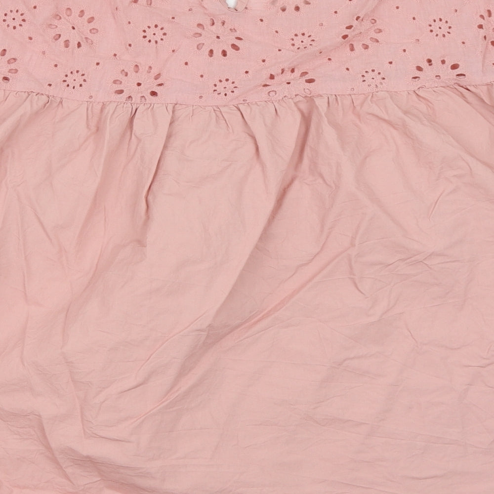 SHIEN Womens Pink   Basic Blouse Size 4XL