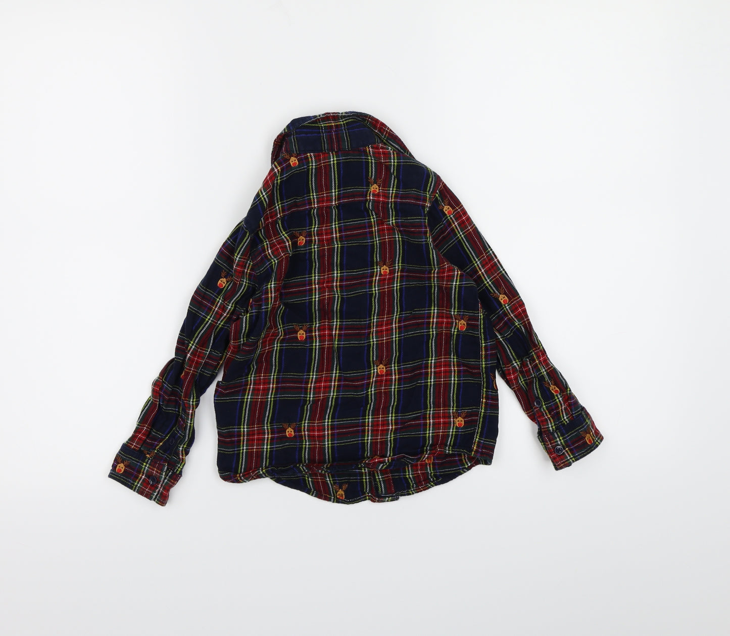 NEXT Boys Blue Check  Basic Button-Up Size 5 Years  - Christmas