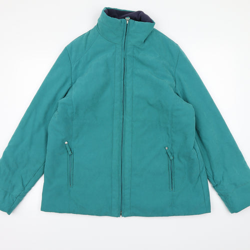 Klass Collection Womens Blue   Overcoat Coat Size L