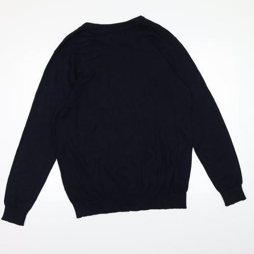 George Mens Blue  Knit Pullover Jumper Size XL