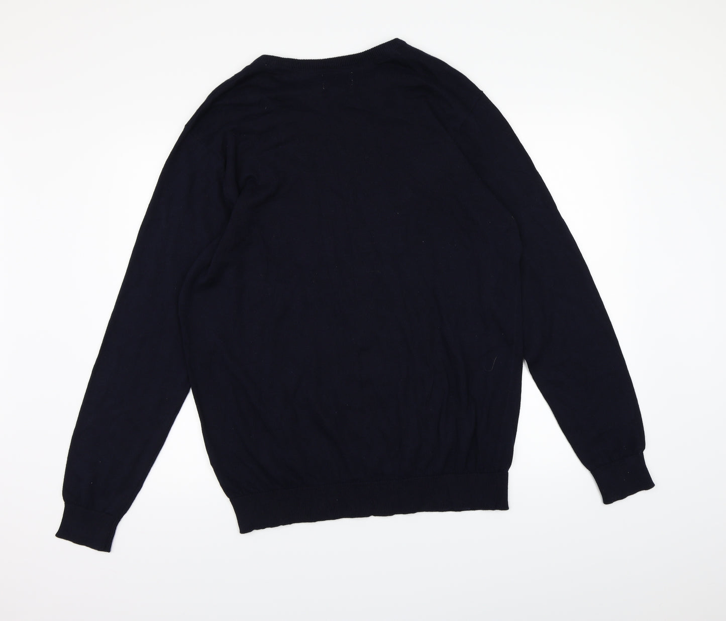 George Mens Blue  Knit Pullover Jumper Size XL