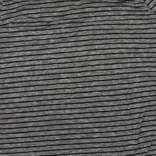 George Womens Grey Striped Knit Pullover Jumper Size 14