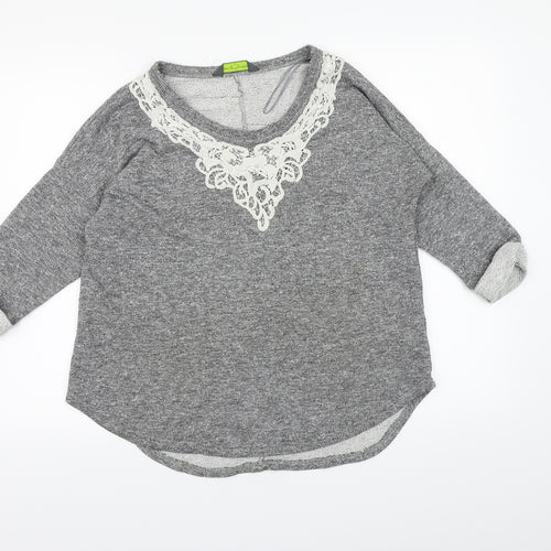 Blooming Marvellous Womens Grey  Knit Pullover Jumper Size 10