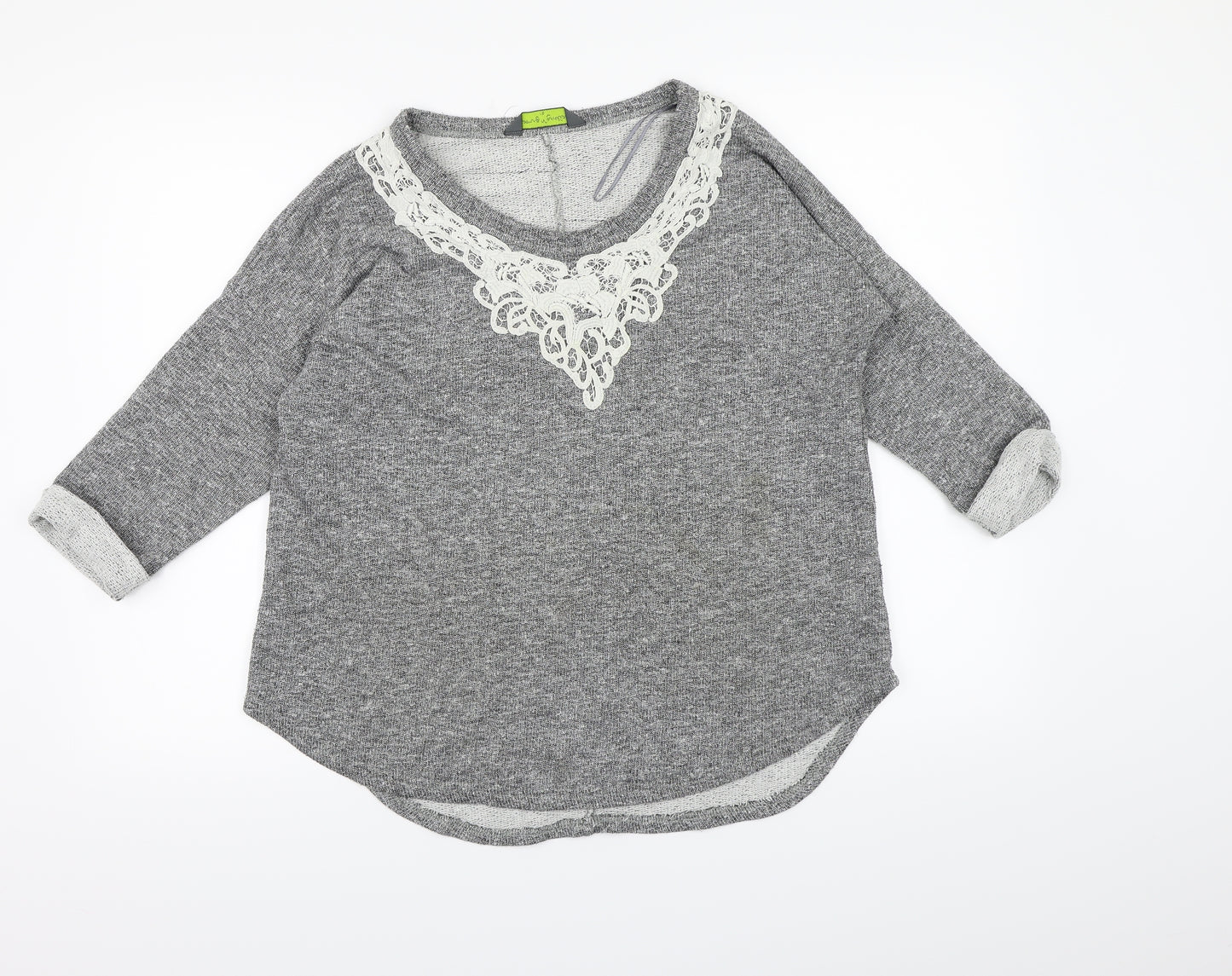 Blooming Marvellous Womens Grey  Knit Pullover Jumper Size 10