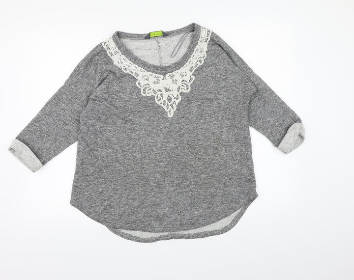 Blooming Marvellous Womens Grey Knit Pullover Jumper Size 10
