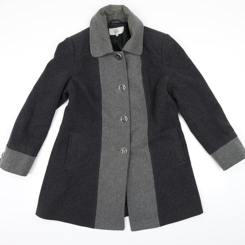 Isle Womens Grey   Pea Coat Coat Size 12
