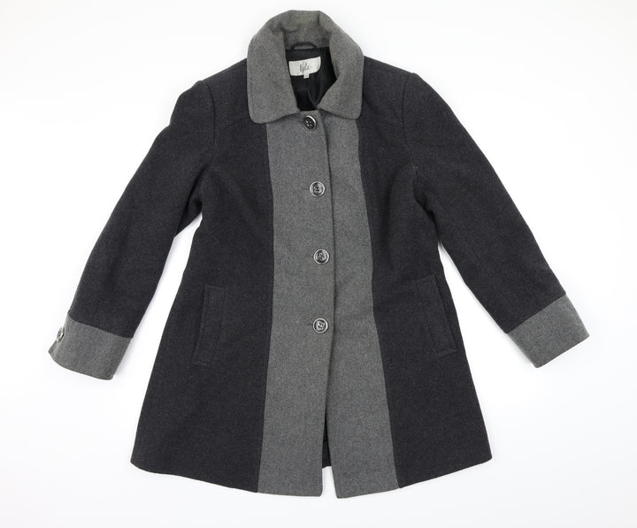Isle Womens Grey   Pea Coat Coat Size 12