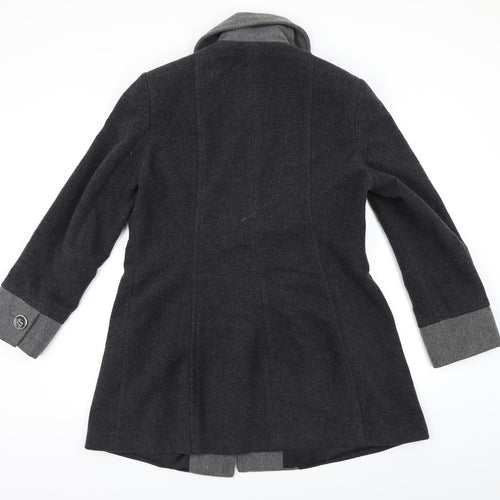 Isle Womens Grey   Pea Coat Coat Size 12