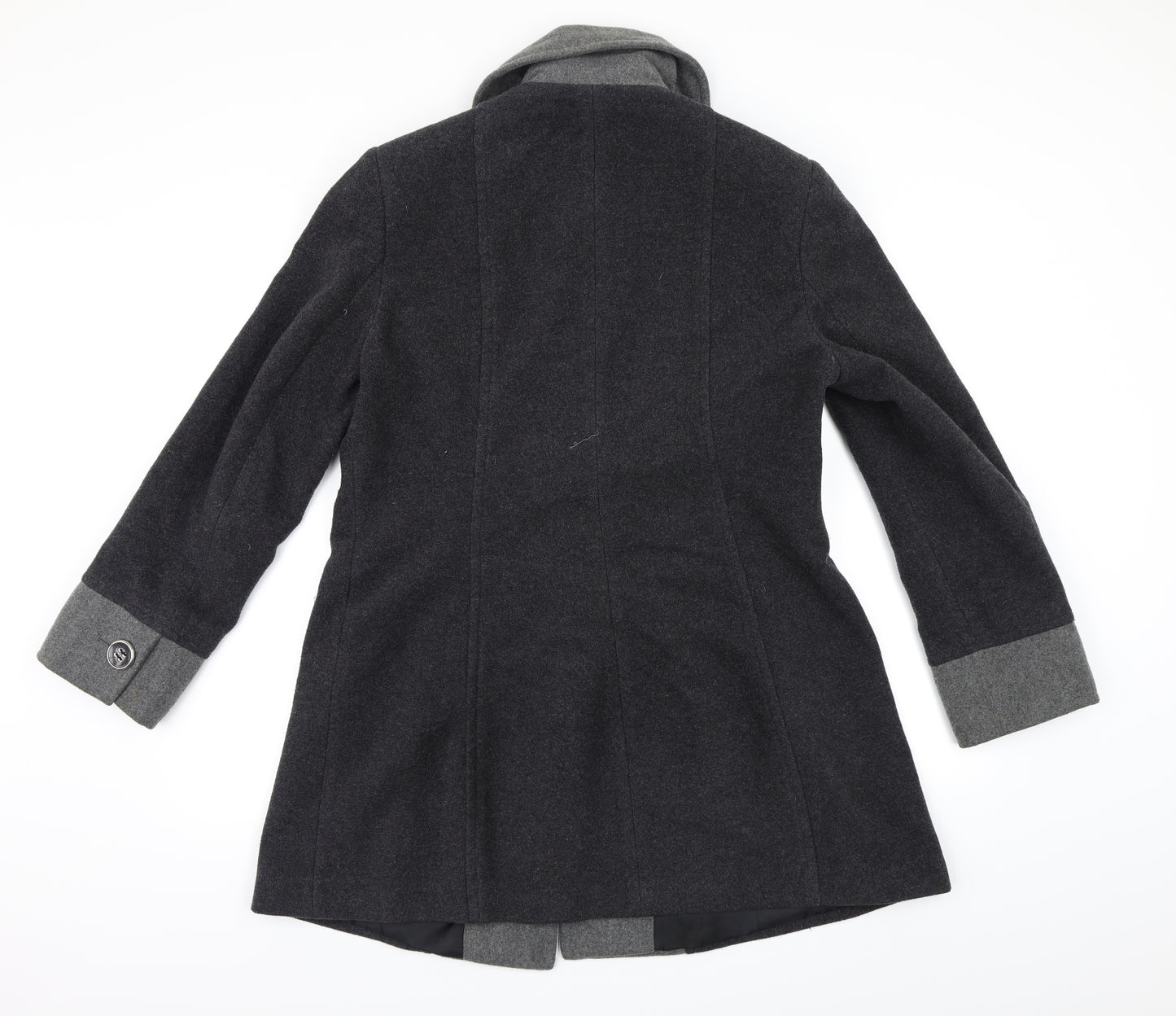 Isle Womens Grey   Pea Coat Coat Size 12