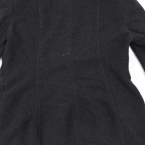 Isle Womens Grey   Pea Coat Coat Size 12
