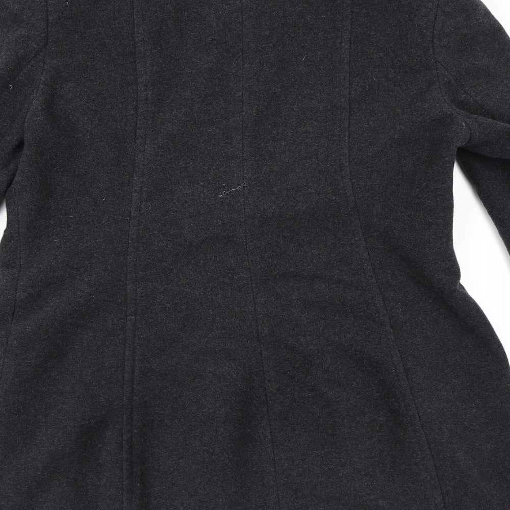Isle Womens Grey   Pea Coat Coat Size 12