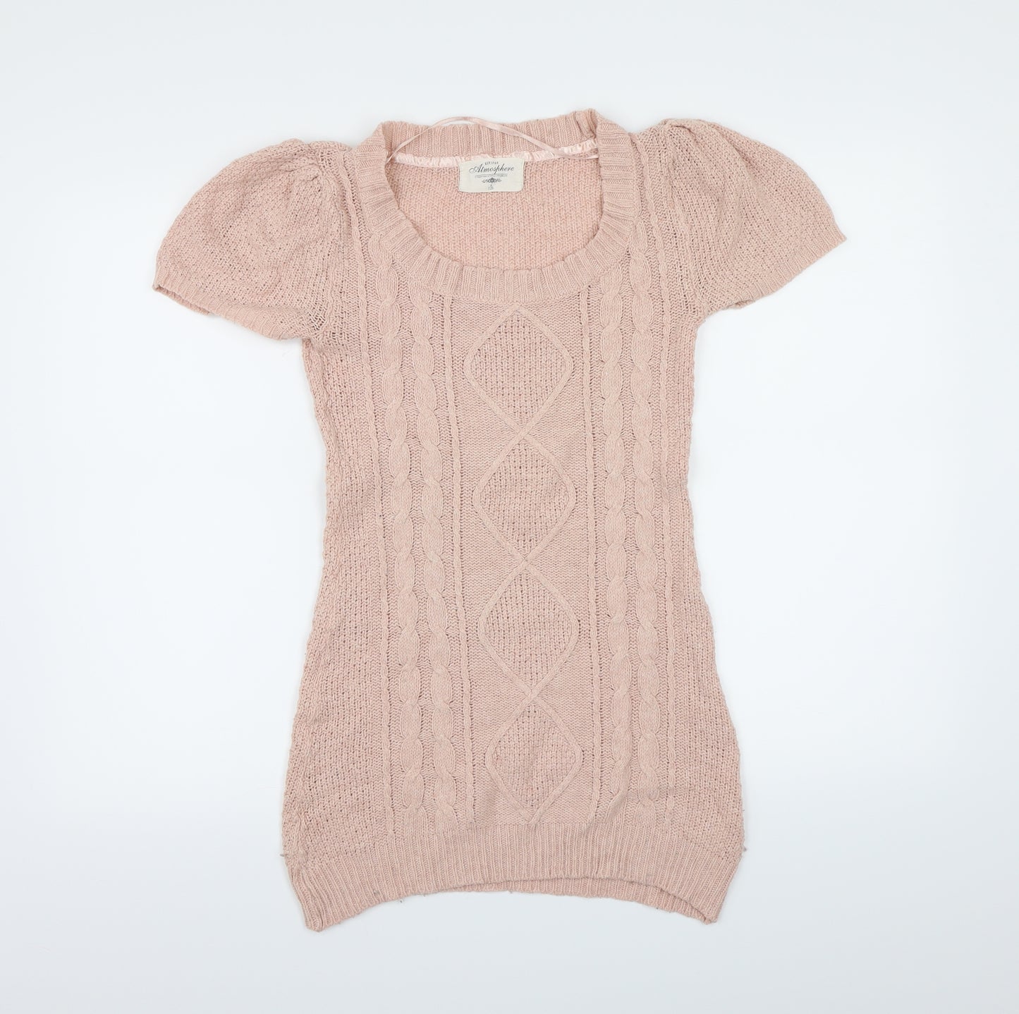 Atmosphere Womens Pink  Knit Jumper Dress  Size 8