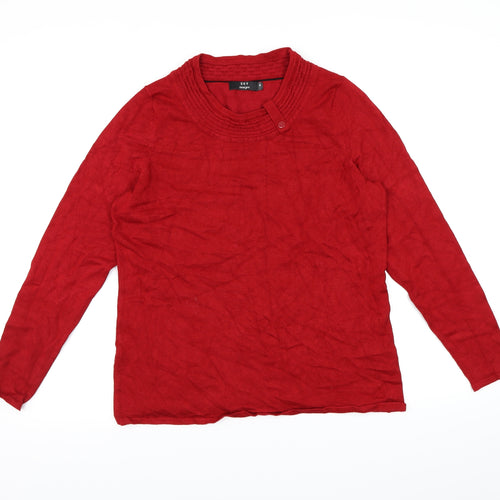 Sky Designs Womens Red  Knit Pullover Jumper Size S