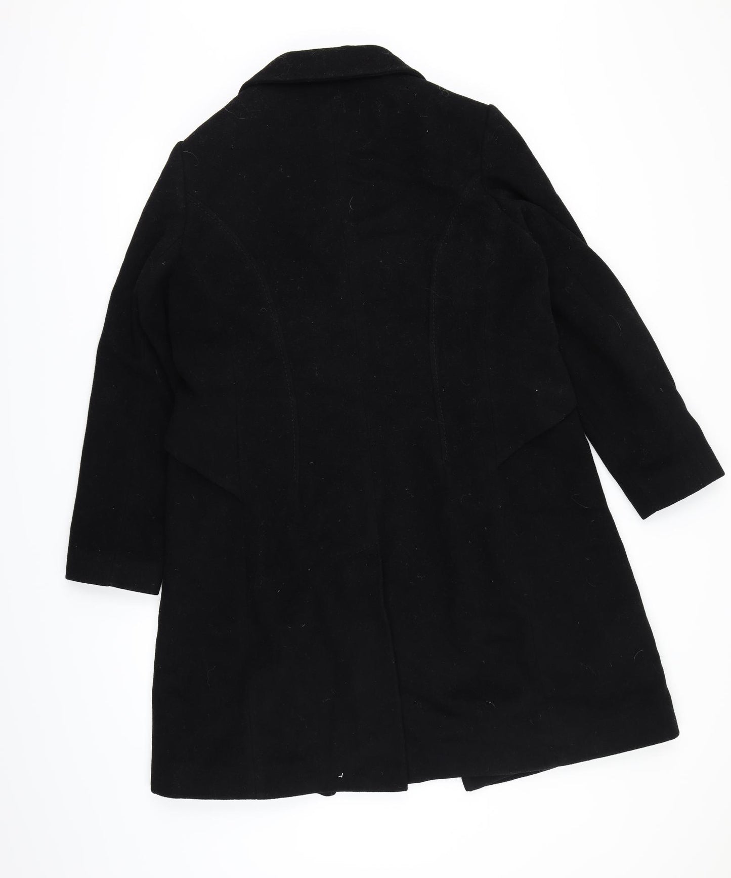 Marks and Spencer Womens Black   Overcoat Coat Size 16