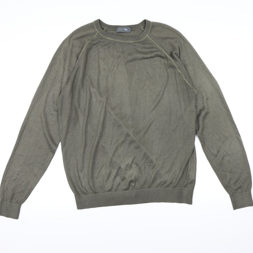 Marks and Spencer Mens Brown  Knit Pullover Jumper Size M