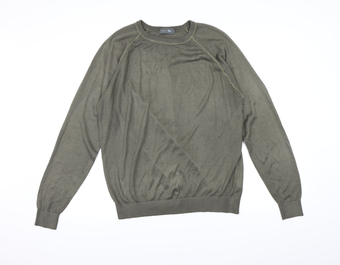 Marks and Spencer Mens Brown  Knit Pullover Jumper Size M