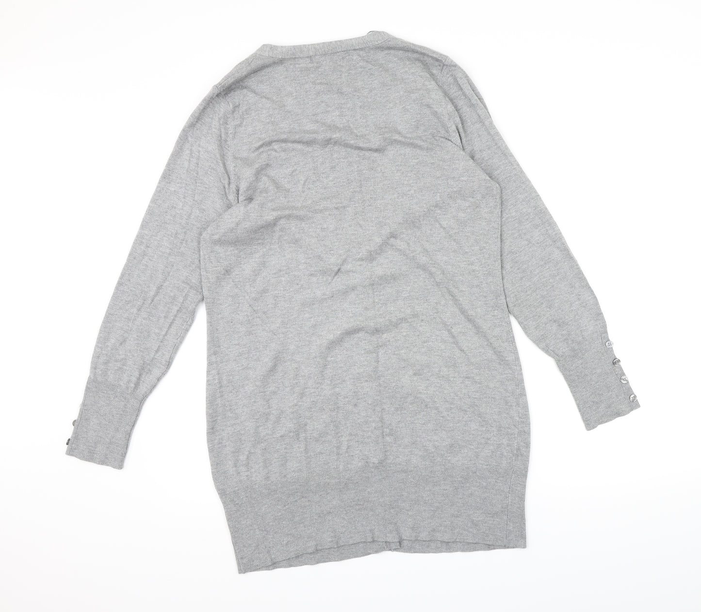 George Womens Grey  Knit Cardigan Jumper Size 16