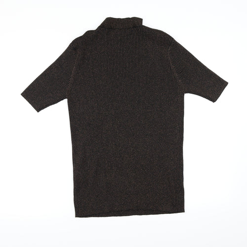 New Look Womens Brown  Knit Pullover Jumper Size 18