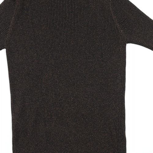 New Look Womens Brown  Knit Pullover Jumper Size 18