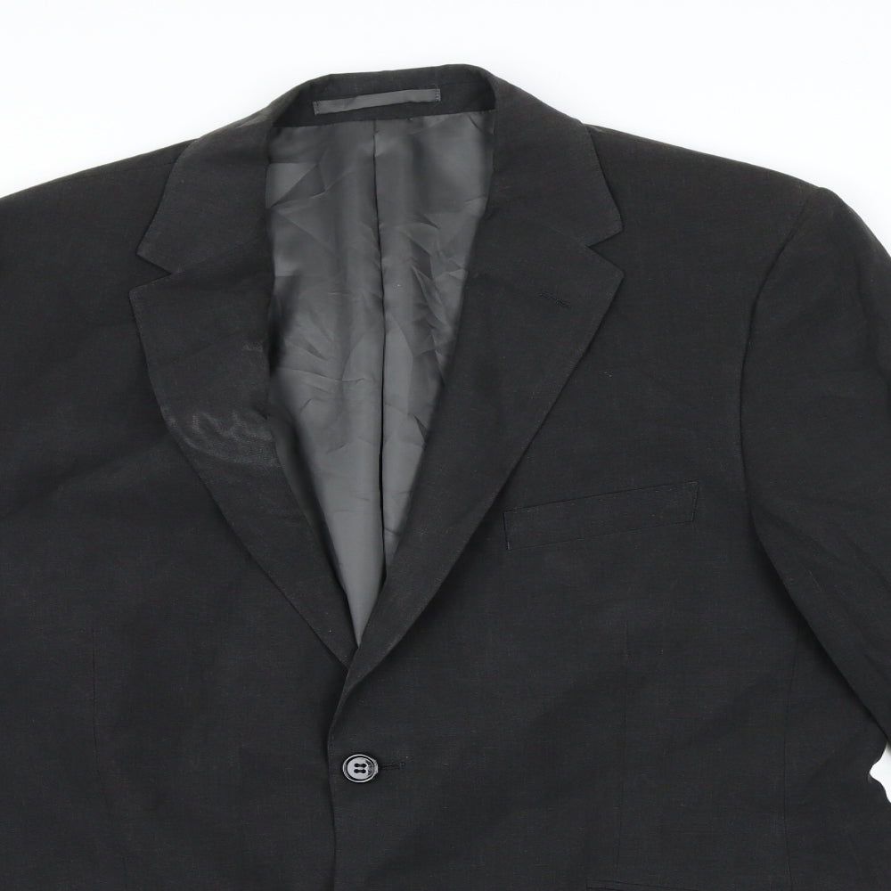 Marks and Spencer Mens Grey  Rayon Jacket Blazer Size 42