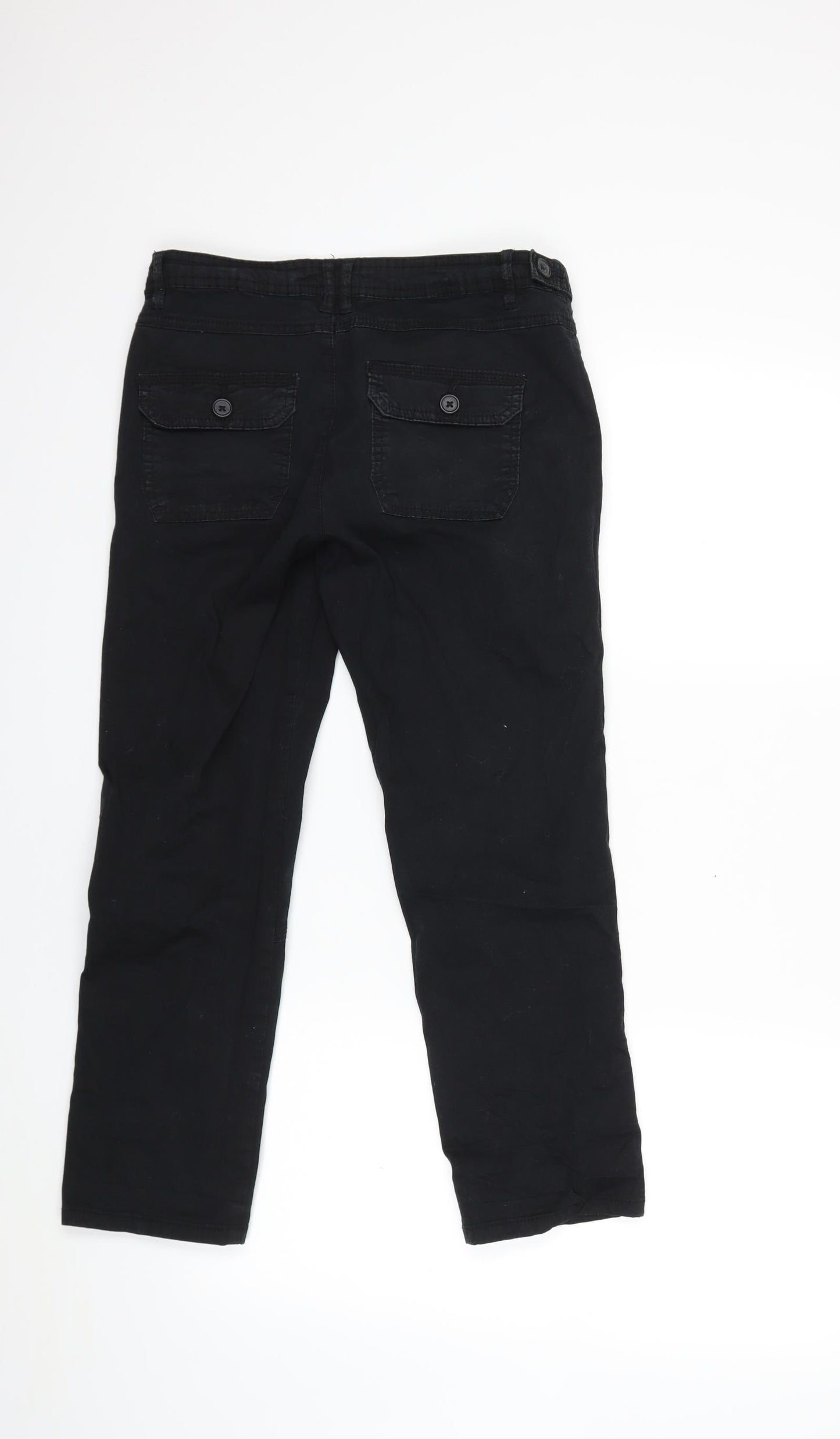 Camaieu Womens Black   Cargo Trousers Size 8 L23 in