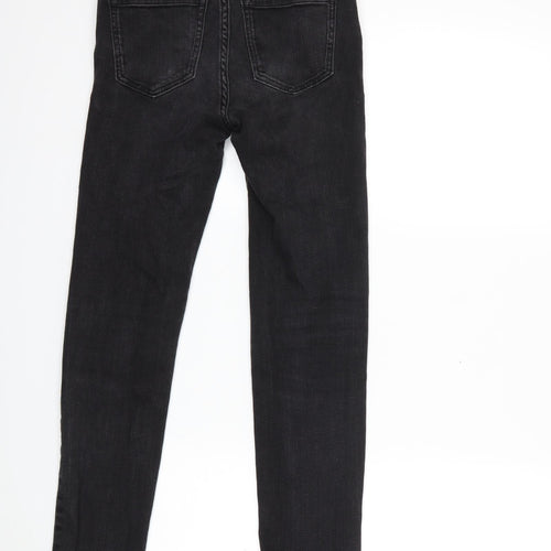 AllSaints Womens Black  Denim Skinny Jeans Size 24 in L25 in