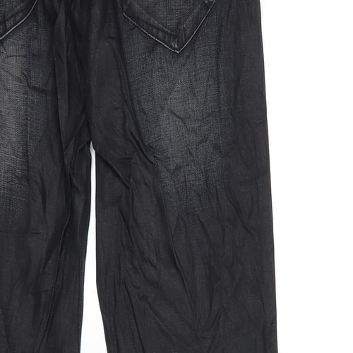 Turnover Mens Black   Trousers  Size 30 in L31 in