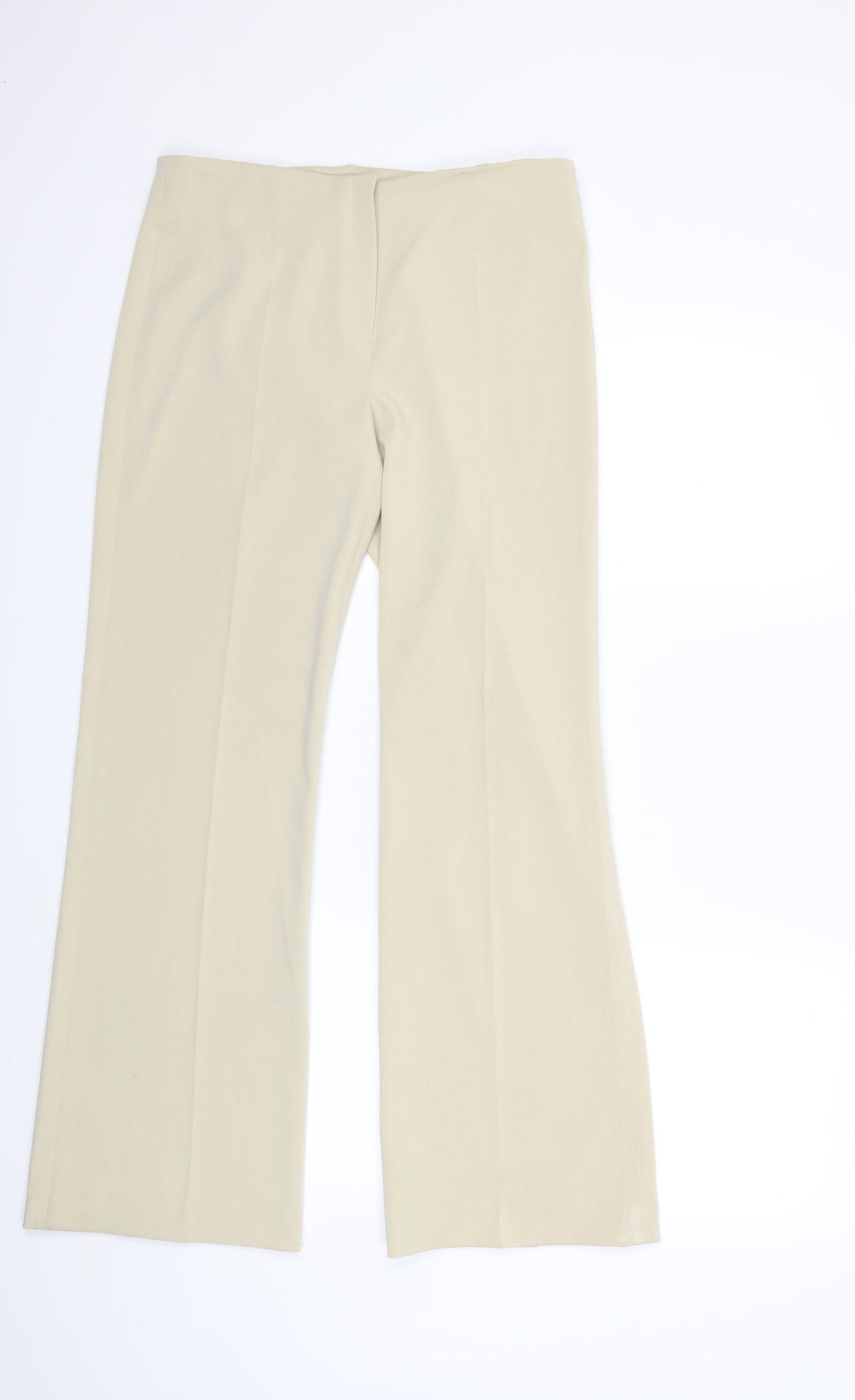 Preworn Womens Beige   Trousers  Size 12 L29 in