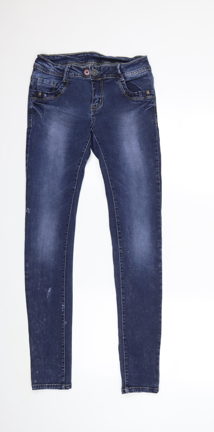 Fashion Jeans Womens Blue Denim Skinny Jeans Size 26 in L30 in