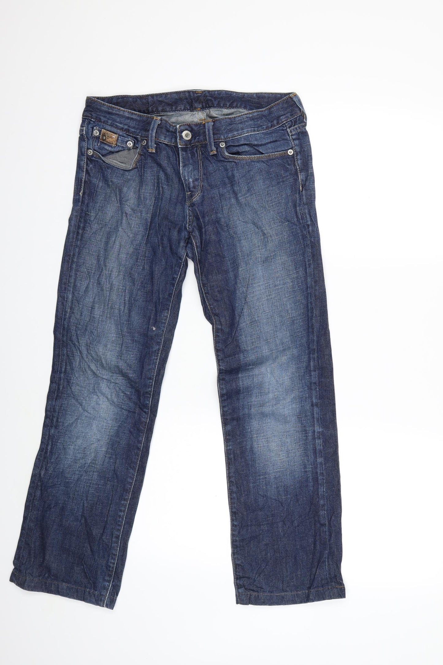 G-Star Mens Blue  Denim Straight Jeans Size 28 in L32 in