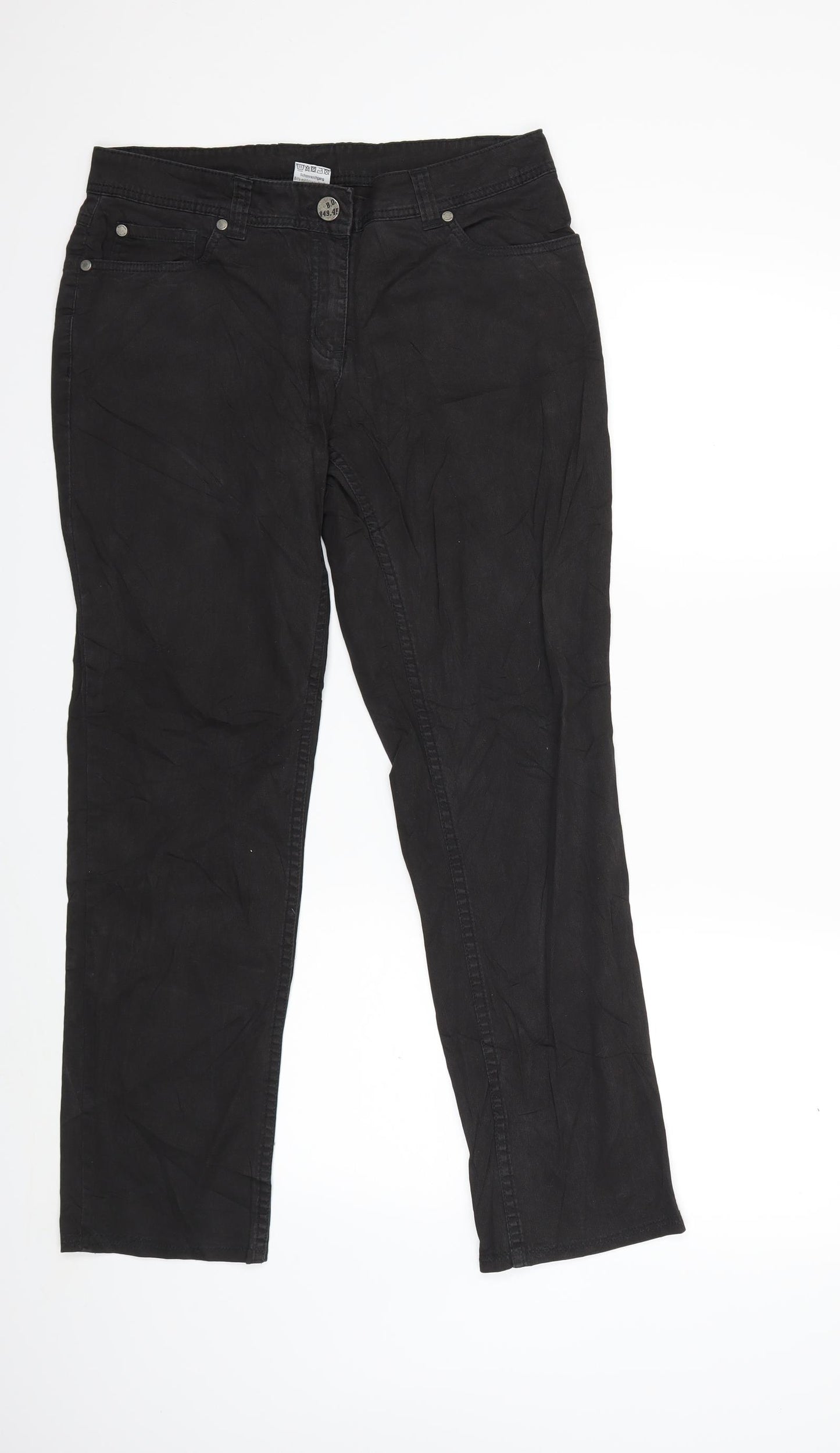 Up Fashion Womens Blue  Denim Straight Jeans Size 12 L28 in