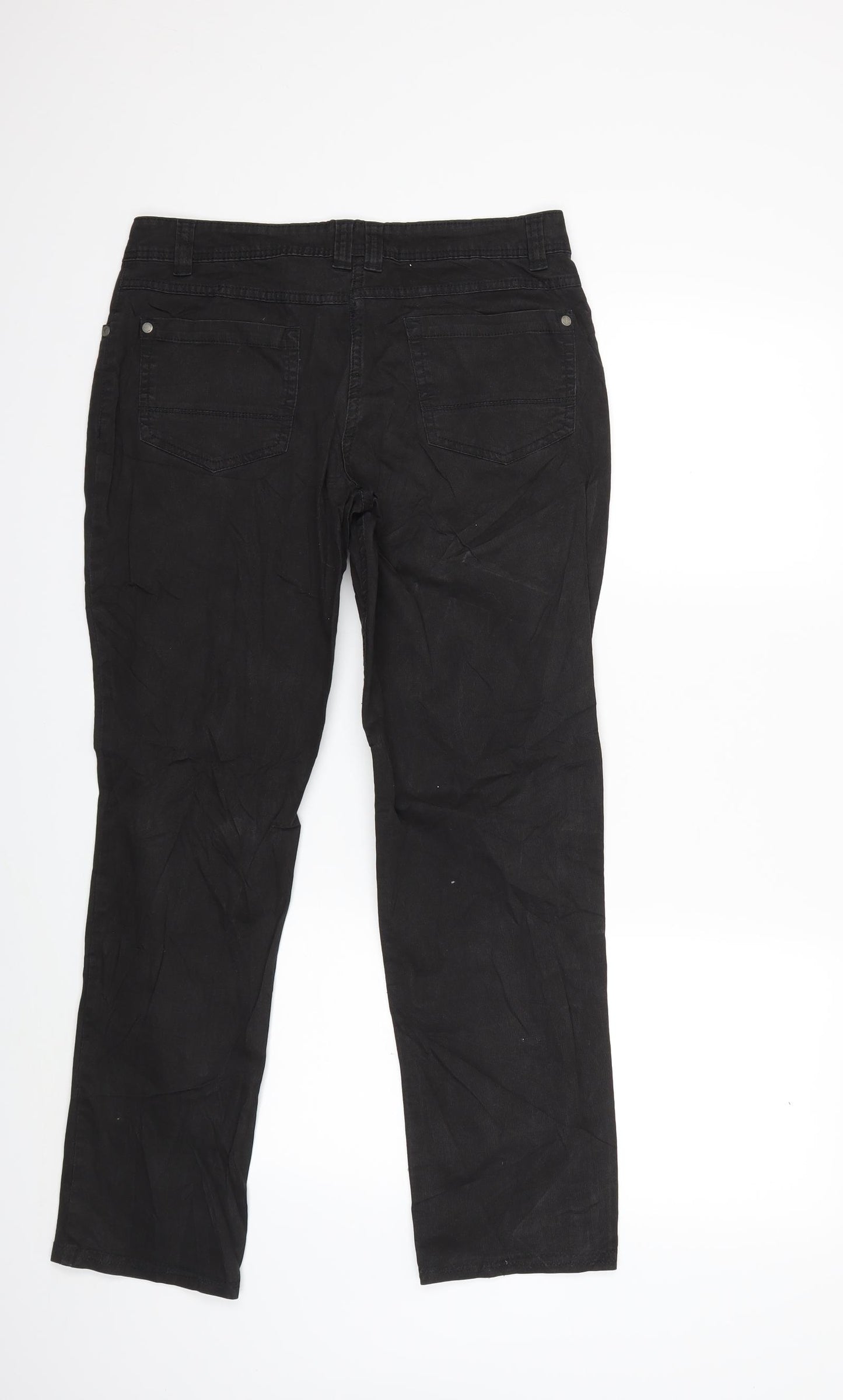 Up Fashion Womens Blue  Denim Straight Jeans Size 12 L28 in