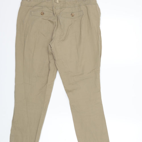 BHS Womens Beige   Cargo Trousers Size 12 L26 in
