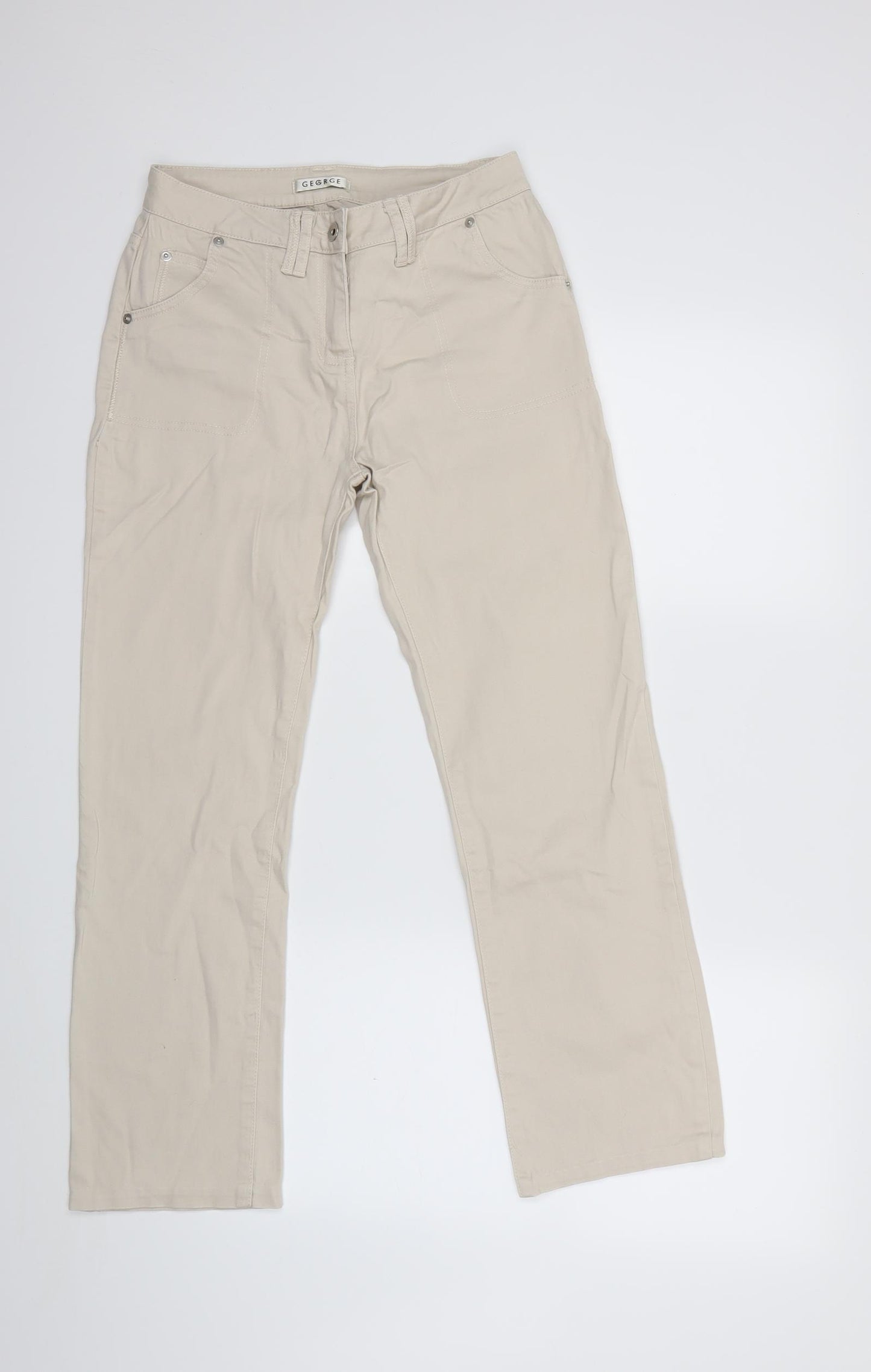 George Womens Beige   Trousers  Size 10 L26 in