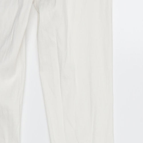 Preworn Womens White  Denim Skinny Jeans Size 10 L30 in
